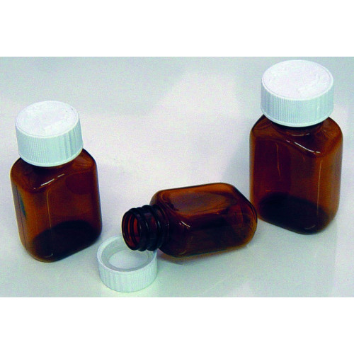 Tablet Bottle (Plastic) Amber 48ml NEEDS CAP024*200