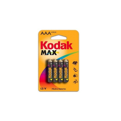 Kodak Max Alkaline Batteries AAA (MN2400)*4