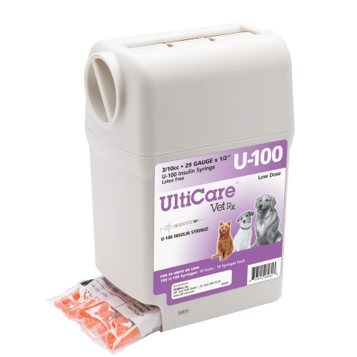 UltiCare (with UltiGuard) U-100 0.3ml 29g x 1/2" Insulin Syringe*100