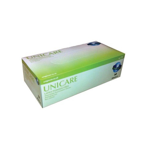 Unicare Latex  Powder FREE Gloves Small