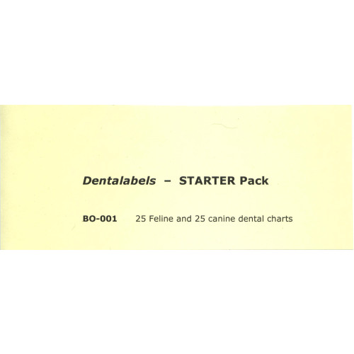 Big-O Dentalabels Dental Charts - Starter Pack