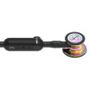 3M Littmann CORE Digital Stethoscope, High Polish Rainbow Chestpiece, Black Tube, Stem and Headset 69cm