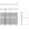 Kennel Bank 7 Top 2 Small 1 Large Bottom 1 Double 1 Large (No Platform)