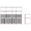 Kennel Bank 8 Top 1 Small 3 Large Bottom 2 Double 1 Large (No Platform)