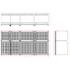 Kennel Bank 9 Top 2 Small 2 Large Bottom 1 Double 2 Large (No Platform)