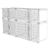 Kennel Bank 10 Top 2 Small 1 Medium 1 Large Bottom 1 Double 1 Large 1 Medium (No Platform)