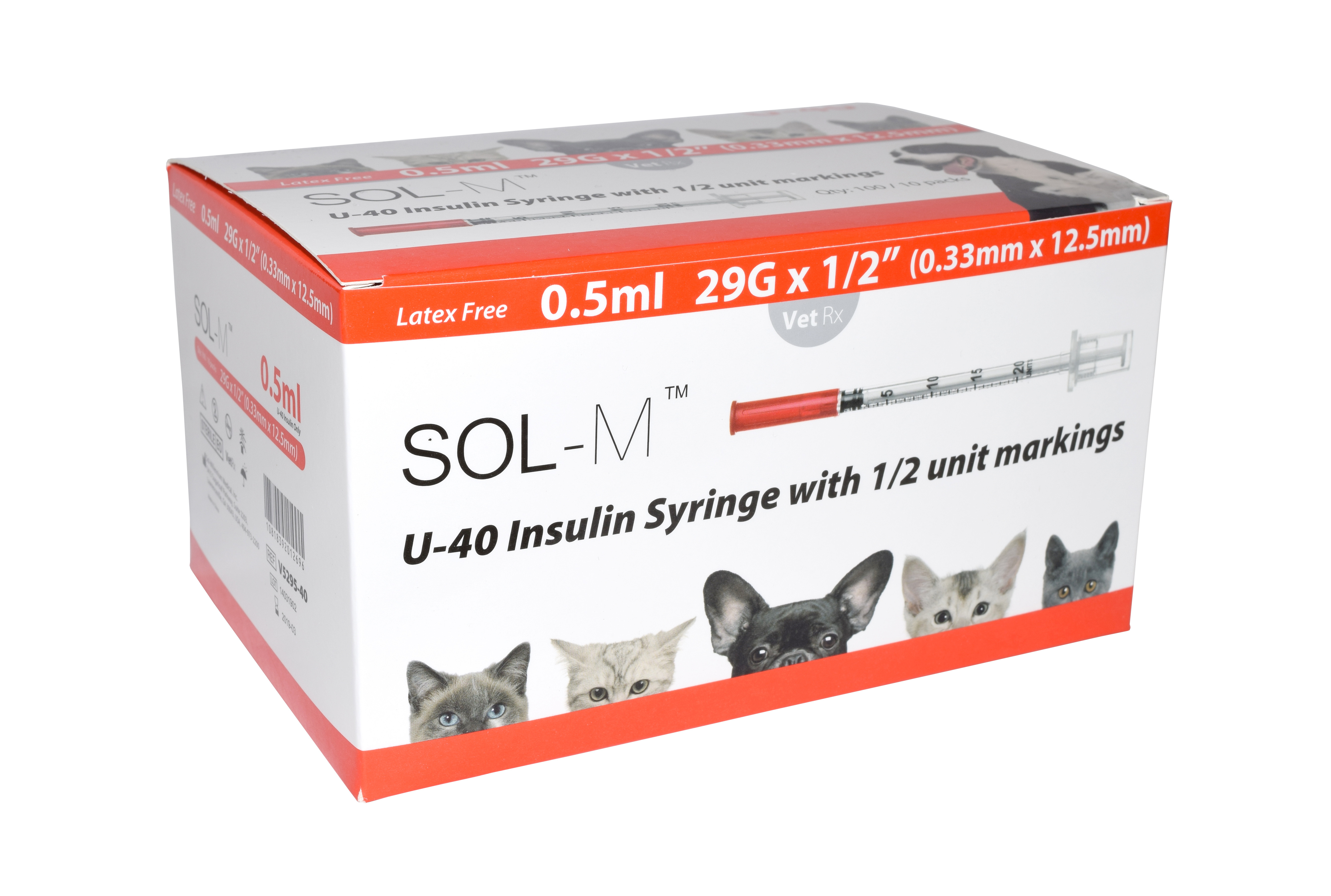 Dog insulin best sale syringes u40